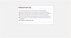 Desktop Screenshot of epbaeurope.org